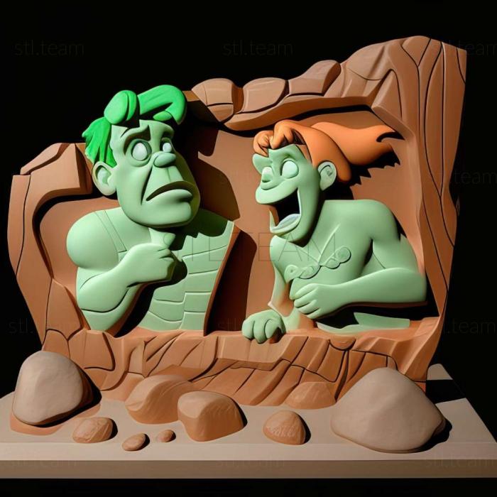 3D model The Flintstones The Rescue of Dino Hoppy game (STL)
